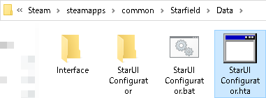 StarUI Configuratorのインストール場所